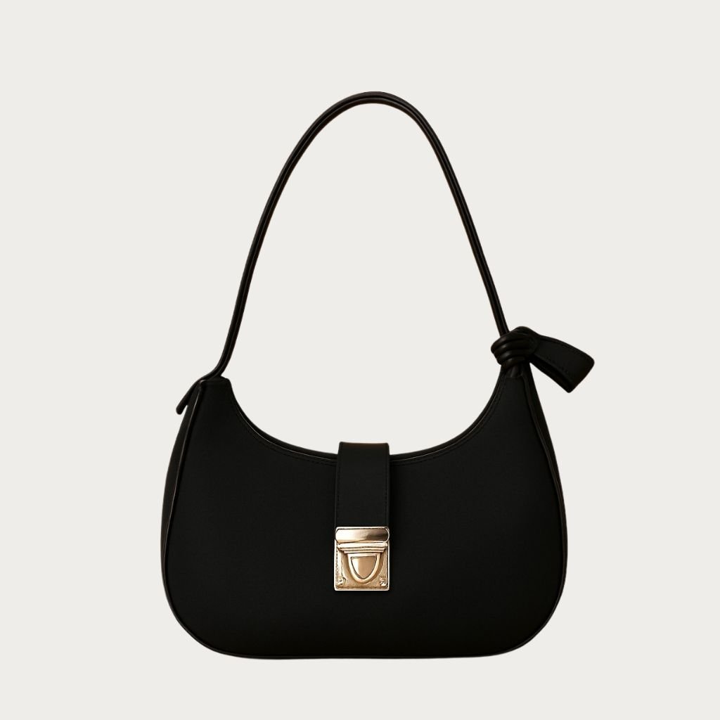 Elegant Black Shoulder Ladies Bag